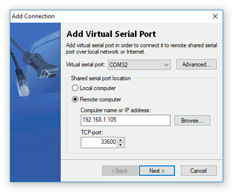 Serial Port over Network