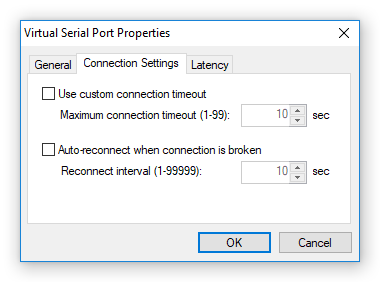 Connection Settings