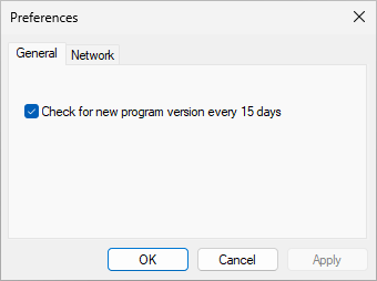 Network Preferences